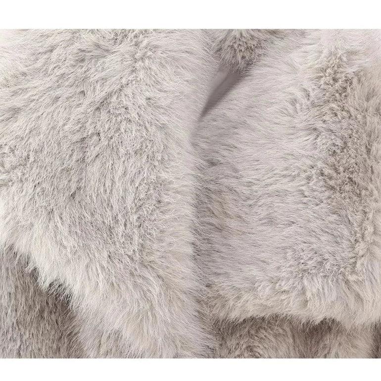 Elegante Kunstpelzjacke für maximale Wärme