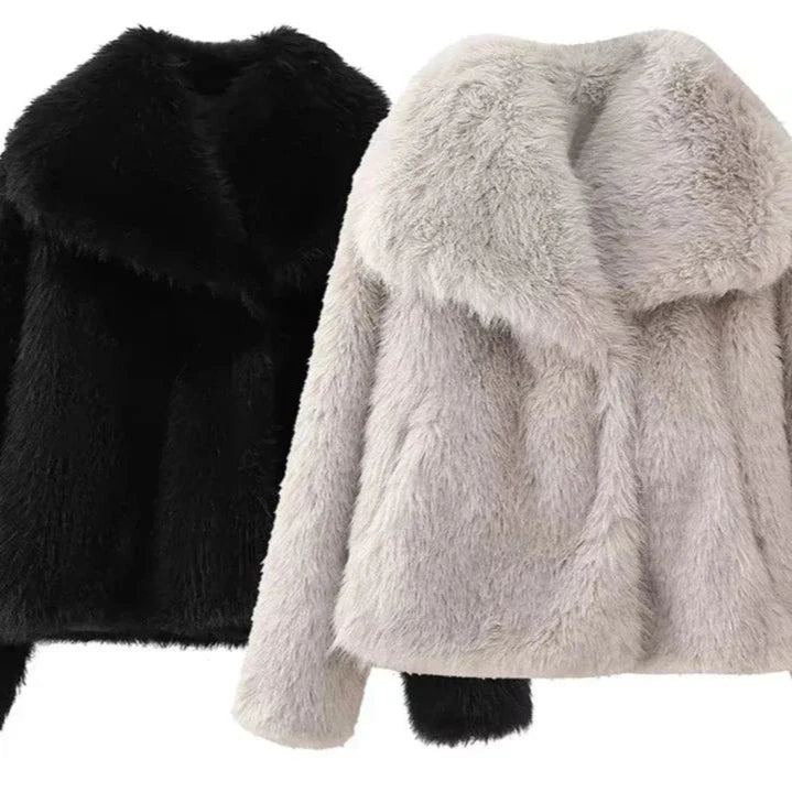Elegante Kunstpelzjacke für maximale Wärme
