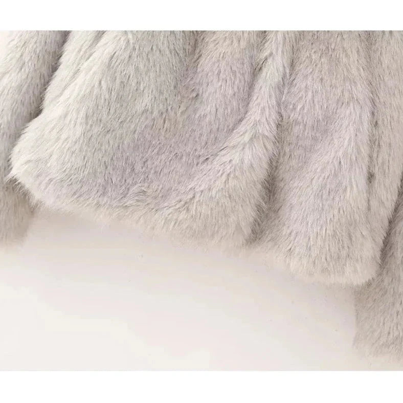 Elegante Kunstpelzjacke für maximale Wärme