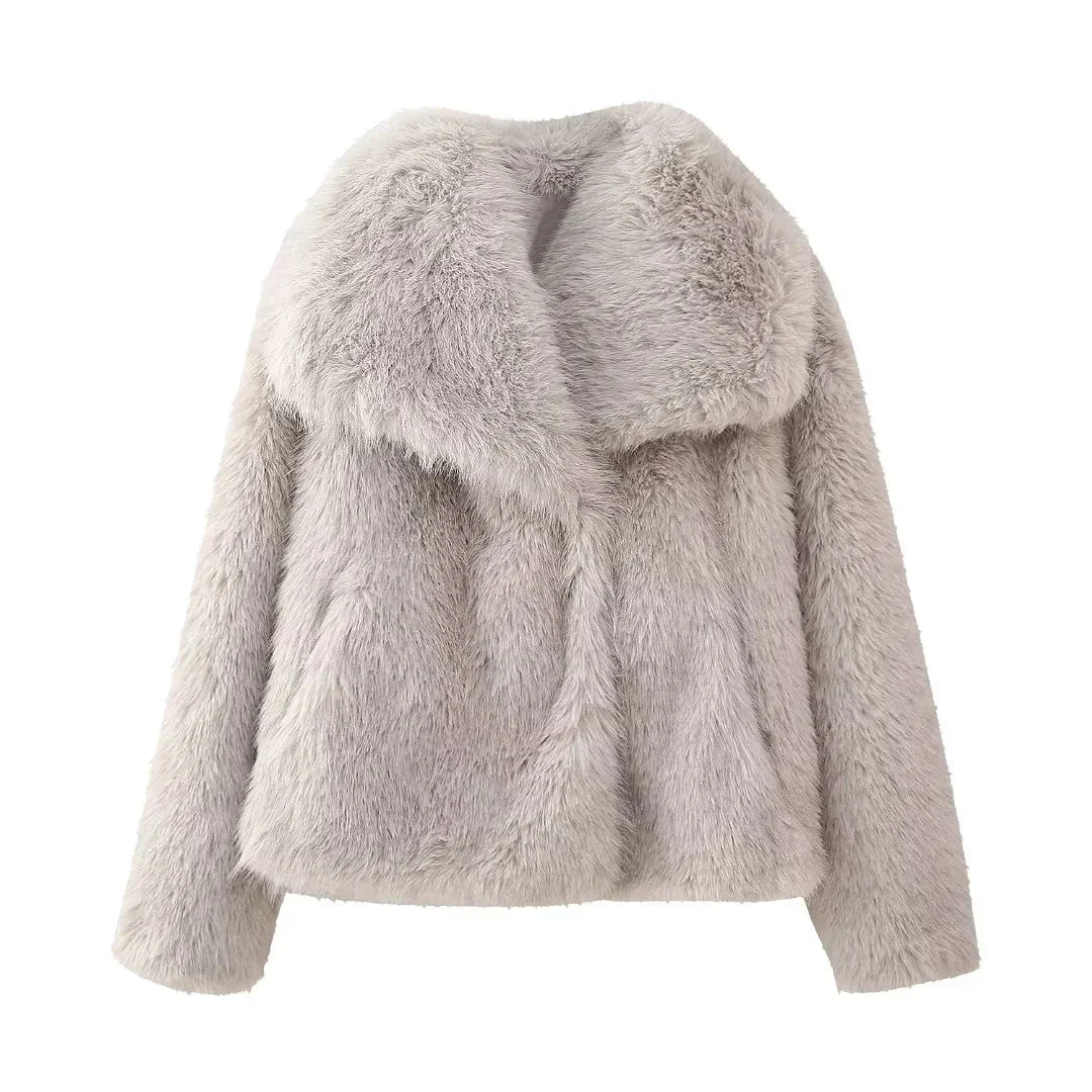 Elegante Kunstpelzjacke für maximale Wärme