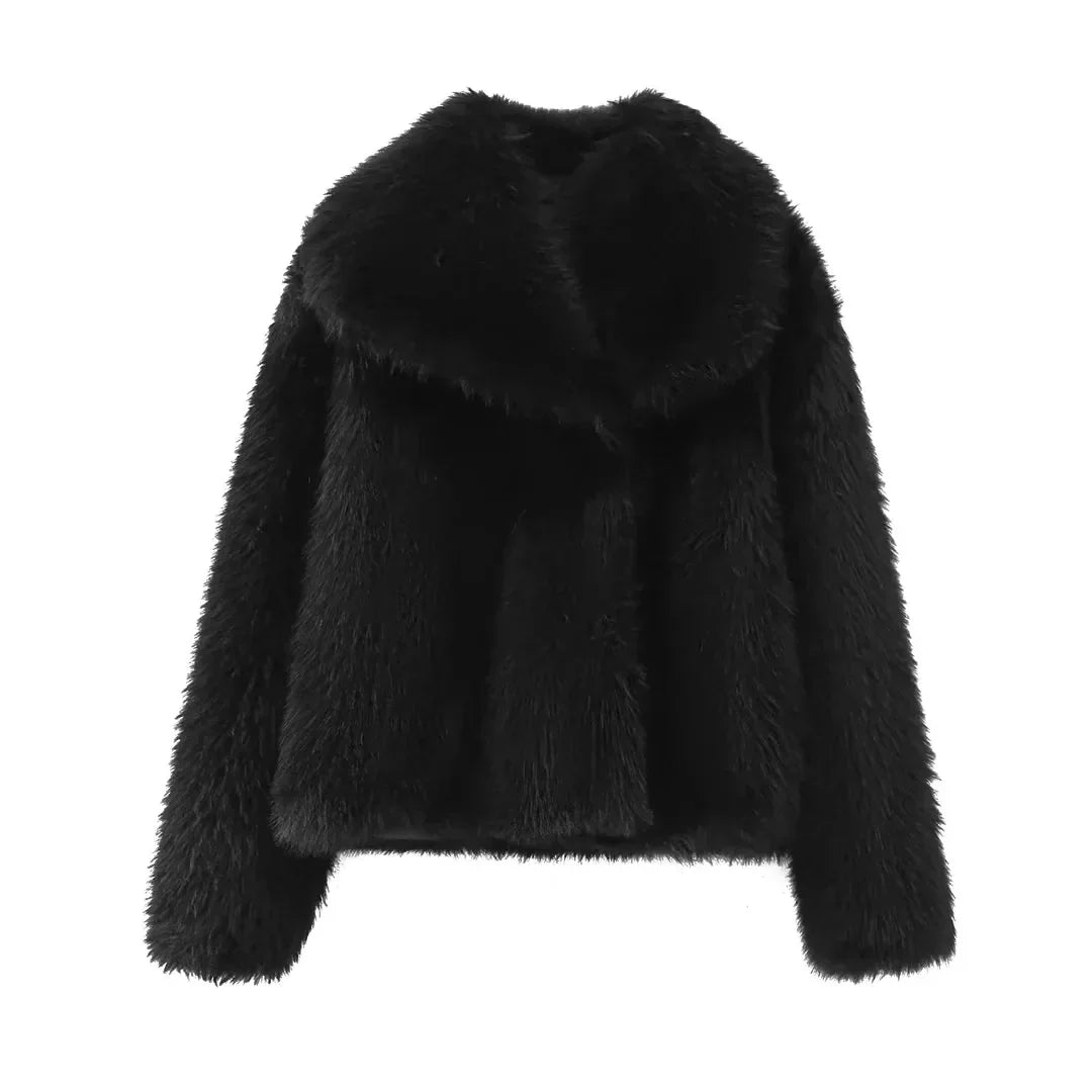 Elegante Kunstpelzjacke für maximale Wärme