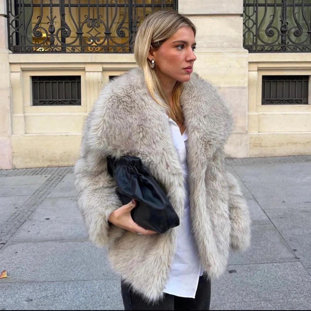 Elegante Kunstpelzjacke für maximale Wärme