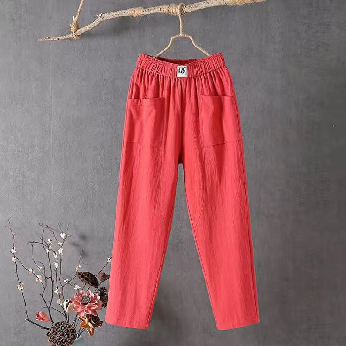 Pantalones amplios de mujeres